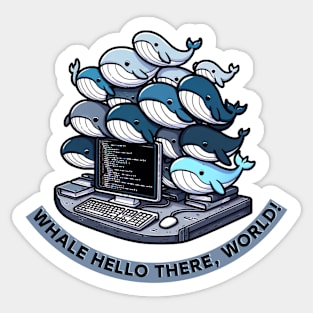 Whale Stack: The Programmer's Hello World Collection Sticker